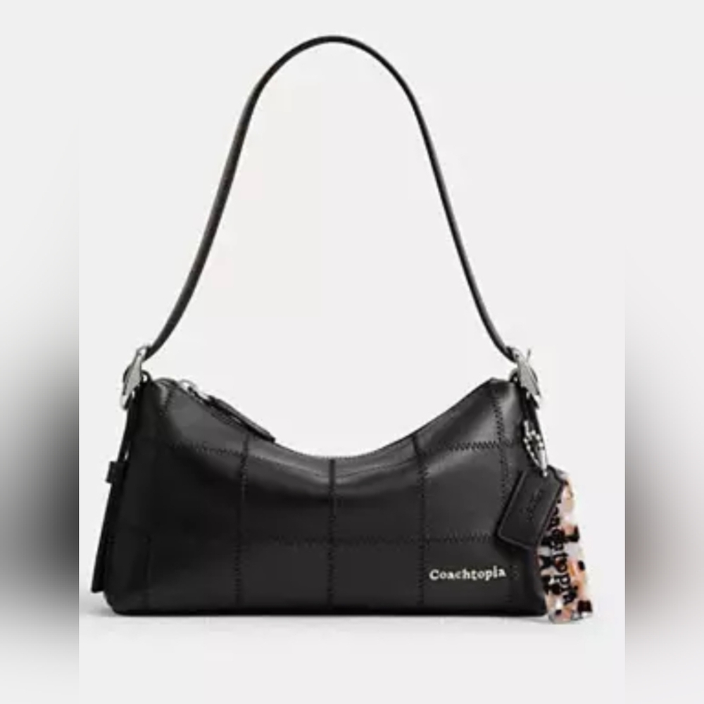 Alter/Ego Small Shoulder Bag In Checkerboard Upcrafted Leather